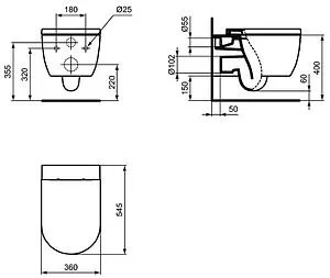 Комплект 3 в 1 Ideal Standard Blend Cube AquaBlade M368601 Комплект 3 в 1 Ideal Standard Blend Cube AquaBlade M368601, 4