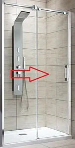 Душевая дверь 500мм прозрачное стекло Radaway Espera KDJ/DWJ 495 L 380495-01L, 1