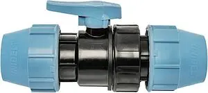 Кран шаровый с американкой для пнд трубы 50мм x 50мм Unidelta 1070051000001, 1