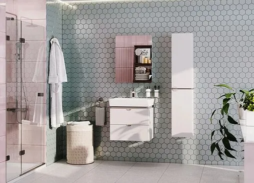 Шкаф-пенал подвесной Aquaton Скай PRO 30 белый глянец 1A238603SY01R