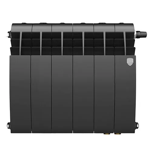 Радиатор биметаллический 6 секций нижнее правое подключение Royal Thermo Biliner 350 VR80 Noir Sable RTBNSVR8035006 Радиатор биметаллический 6 секций нижнее правое подключение Royal Thermo Biliner 350 VR80 Noir Sable RTBNSVR8035006