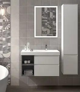 Шкаф-пенал подвесной Kerama Marazzi Cubo 35 мальва CUB.165Lh\MAL Шкаф-пенал подвесной Kerama Marazzi Cubo 35 мальва CUB.165Lh\MAL, 3