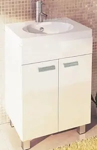 Тумба-умывальник напольная Comforty Чезана 60 белый 00003120091CF, 1