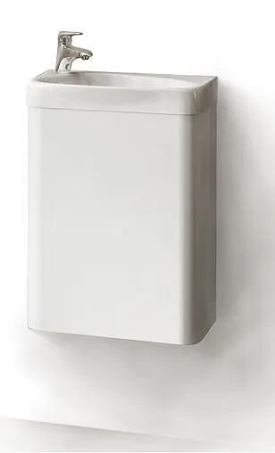 Тумба под умывальник подвесная Raval Bionica 40 белый Bio.01.40/P/W