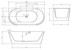 Ванна акриловая Abber 150x80 AB9296-1.5 Ванна акриловая Abber 150x80 AB9296-1.5, 2
