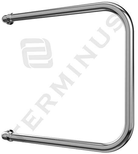 Полотенцесушитель водяной Terminus П-образный AISI 32х2 500х400 полированная сталь 4620768881459