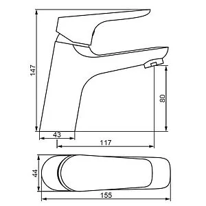Смеситель для раковины Damixa Jupiter хром 770210001 Смеситель для раковины Damixa Jupiter хром 770210001, 2