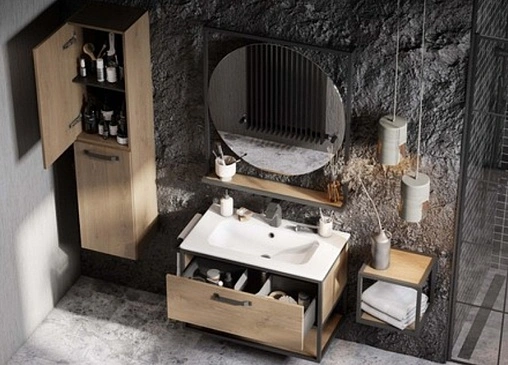 Зеркало Aquaton Лофт Фабрик 80 дуб кантри 1A242602LTDY0