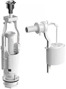 Комплект арматуры для бачка двухрежимный ½&quot; пластик боковой BERGES Eko 22 030622, 1