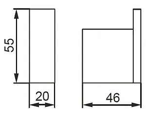 Крючок Aquanet хром 5682, 2
