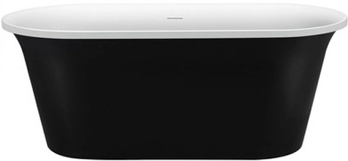 Ванна акриловая отдельностоящая Aquanet Family Smart 170x78 Gloss Finish черный глянец белый/панель черный 88778-GB