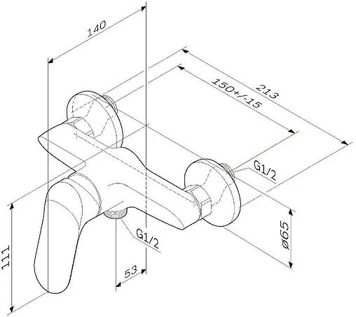 Смеситель для душа Am.Pm Sunny хром F85C20000 Смеситель для душа Am.Pm Sunny хром F85C20000