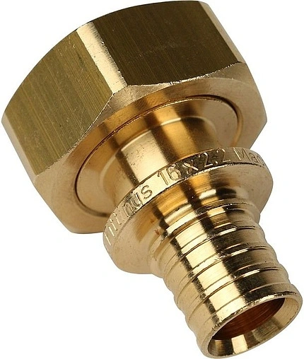 Муфта аксиальная с накидной гайкой 16мм x ¾&quot;ек Stout SFA-0034-001634