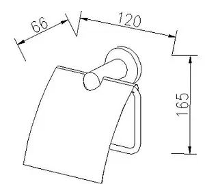Держатель туалетной бумаги Milardo Arctic хром A032MI, 2