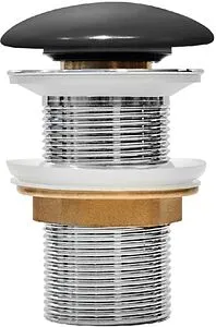 Выпуск автоматический для раковины без перелива IDDIS Optima Home чёрный матовый OPHBM00i88 Выпуск автоматический для раковины без перелива IDDIS Optima Home чёрный матовый OPHBM00i88, 1