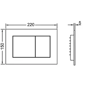 Клавиша смыва для унитаза TECEnow 9240419 латунь металлик Клавиша смыва для унитаза TECEnow 9240419 латунь металлик, 2