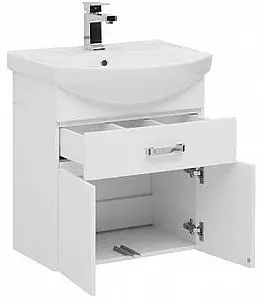 Тумба-умывальник Aquanet Ирис 60 белый 00198381+00182641, 5