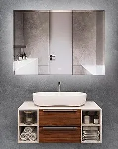 Зеркало с подсветкой Terminus Аврора 80x100 с подогревом 4673735600034 Зеркало с подсветкой Terminus Аврора 80x100 с подогревом 4673735600034, 1