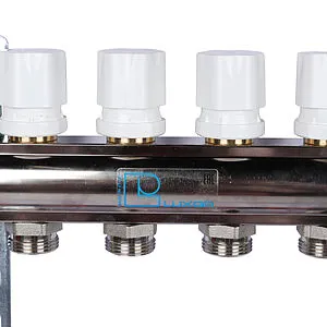 Группа коллекторная с расходомерами 5 отводов 1&quot;в/в x ¾&quot;ек Luxor CD 477/5 15662705N, 5