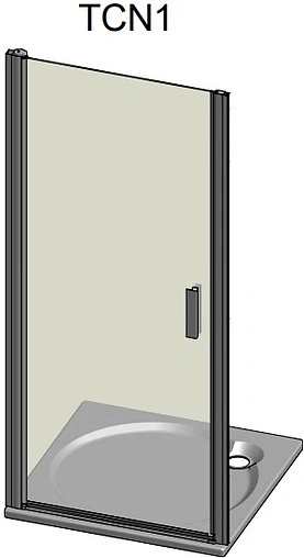 Дверь в нишу 900мм прозрачное стекло Roltechnik Tower Line TCN1/900 728-9000000-01-02