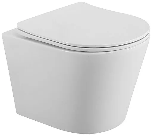 Унитаз подвесной безободковый BelBagno Flay-R белый BB053CHR/SC