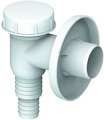 Сифон для бытовой техники наружный Unicorn белый K100W