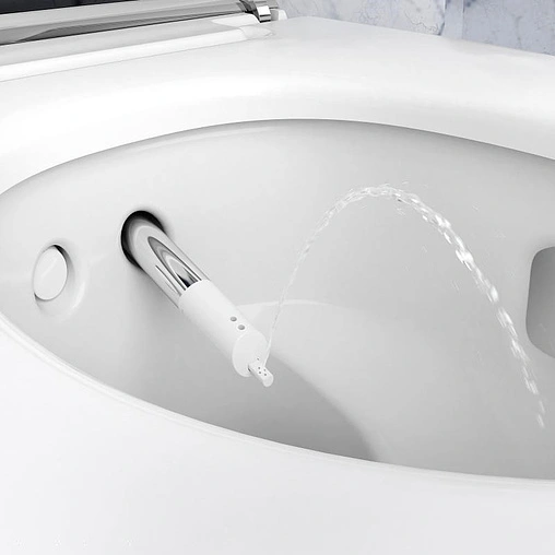 Умный унитаз-биде подвесной безободковый Geberit AquaClean mera comfort белый/хром 146.214.21.1 Умный унитаз-биде подвесной безободковый Geberit AquaClean mera comfort белый/хром 146.214.21.1