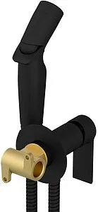 Гигиенический душ со смесителем Cersanit Brasko black чёрный матовый 64103, 3