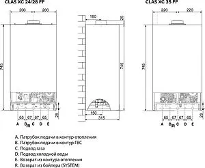Настенный газовый котел одноконтурный турбированный 24кВт Ariston CLAS XC SYSTEM 24 FF NG 3301679 Настенный газовый котел одноконтурный турбированный 24кВт Ariston CLAS XC SYSTEM 24 FF NG 3301679, 2