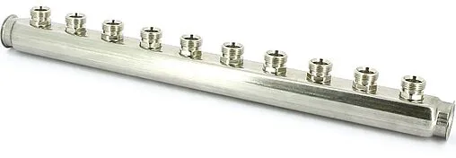 Коллектор распределительный проходной 8 отводов 1&quot;в/в x ¾&quot;ек Uni-fitt 430I4308