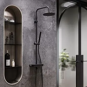 Душевая система с термостатом для ванны Damixa Scandinavian Pure чёрный матовый 936760300, 3