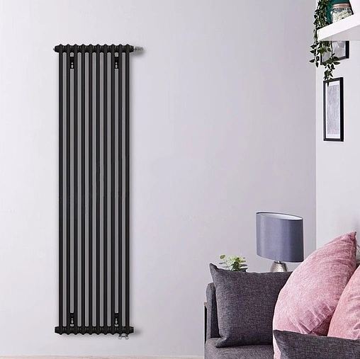 Радиатор стальной трубчатый Zehnder Charleston Completto 3180/14 V001½" Ral 9217 Traffic Black (matt)