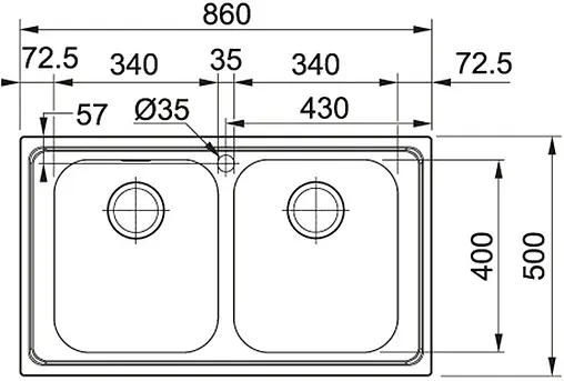 Мойка кухонная Franke Smart SRX 620 нержавеющая сталь 101.0356.666 Мойка кухонная Franke Smart SRX 620 нержавеющая сталь 101.0356.666
