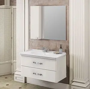 Шкаф-зеркало Comforty Неаполь 100 белый 00004139023CF Шкаф-зеркало Comforty Неаполь 100 белый 00004139023CF, 3