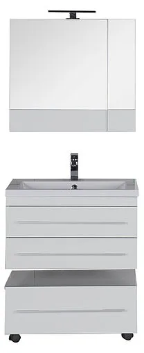 Шкаф-зеркало Aquanet Верона 75 L белый 00175381