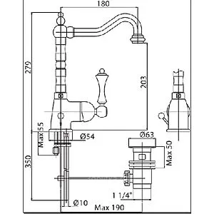 Смеситель для раковины Cezares Venezia бронза/белый VENEZIA-LSM1-A-02-Bi Смеситель для раковины Cezares Venezia бронза/белый VENEZIA-LSM1-A-02-Bi, 2