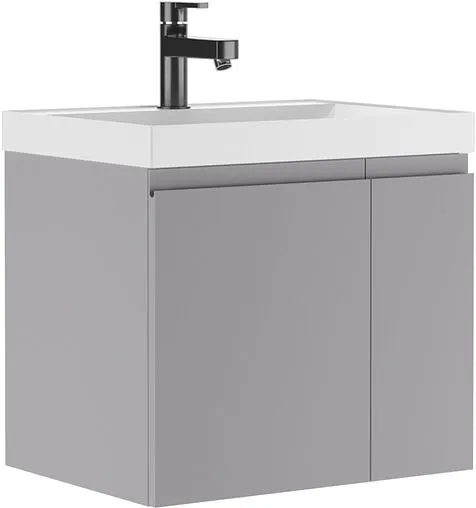 Тумба-умывальник подвесная Домино Graffo 60 светло-серый DGr2408T+4670142930044