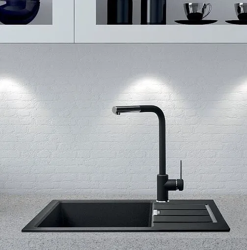 Смеситель для кухни с выдвижным изливом Franke Sirius Side графит/хром 115.0476.823 Смеситель для кухни с выдвижным изливом Franke Sirius Side графит/хром 115.0476.823