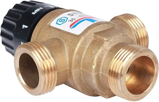 Трехходовой термостатический смесительный клапан ¾&quot; +35...+60°С Kvs 1.6 Stout SVM-0120-166020