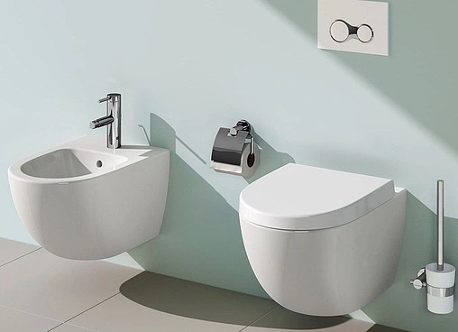 Биде подвесное VitrA Sento белый 4338B003-1046 Биде подвесное VitrA Sento белый 4338B003-1046