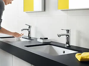 Смеситель для раковины с гигиеническим душем Hansgrohe Metris 110 хром 31285000 Смеситель для раковины с гигиеническим душем Hansgrohe Metris 110 хром 31285000, 3