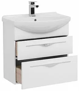 Тумба-умывальник Aquanet Ирвин 65 белый 00203969+00177677, 5