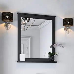 Зеркало Aquaton Леон 80 ясень чёрный 1A186402LBPT0, 5