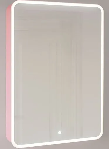 Шкаф-зеркало Jorno Pastel 60 R розовый иней Pas.03.60/PI