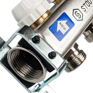 Группа коллекторная с расходомерами 2 отвода 1&quot;в/в x ¾&quot;ек Stout SMS 0917 000002, 5