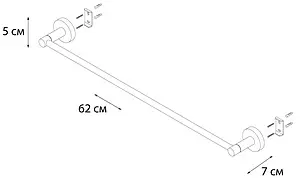 Полотенцедержатель Fixsen Modern сатин FX-51501, 3