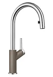 Смеситель для кухни с выдвижным изливом Blanco Carena-S серый беж 520987, 1