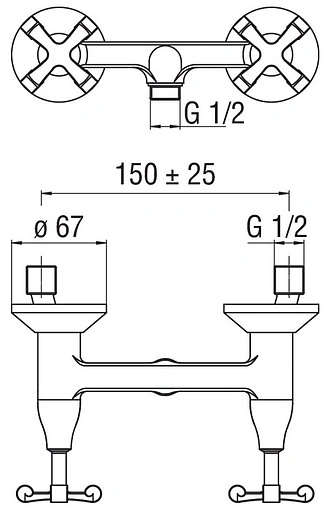 Смеситель для душа Nobili Carlos Primero хром CP230CR