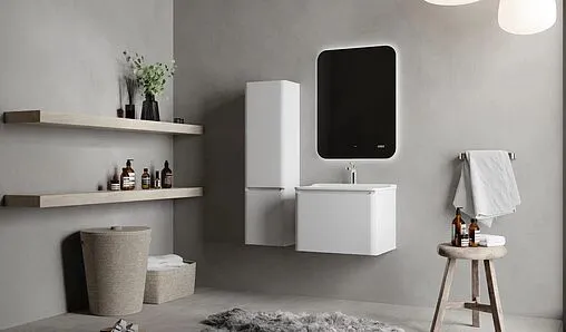 Тумба-умывальник подвесная Raval Welto 60 белый Wel.01.60/P/W/RL+Solo.08.60/W/RL