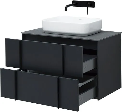 Тумба под умывальник подвесной Allen Brau Reality 80 антрацит 1.32005.AM